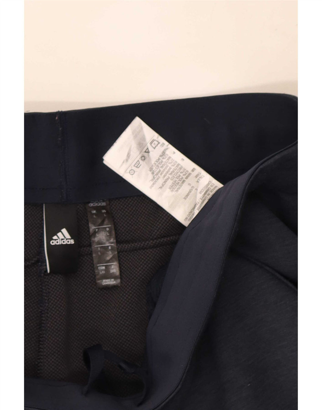 Adidas Pantalon de survêtement pour homme Large en polyester moucheté bleu marine