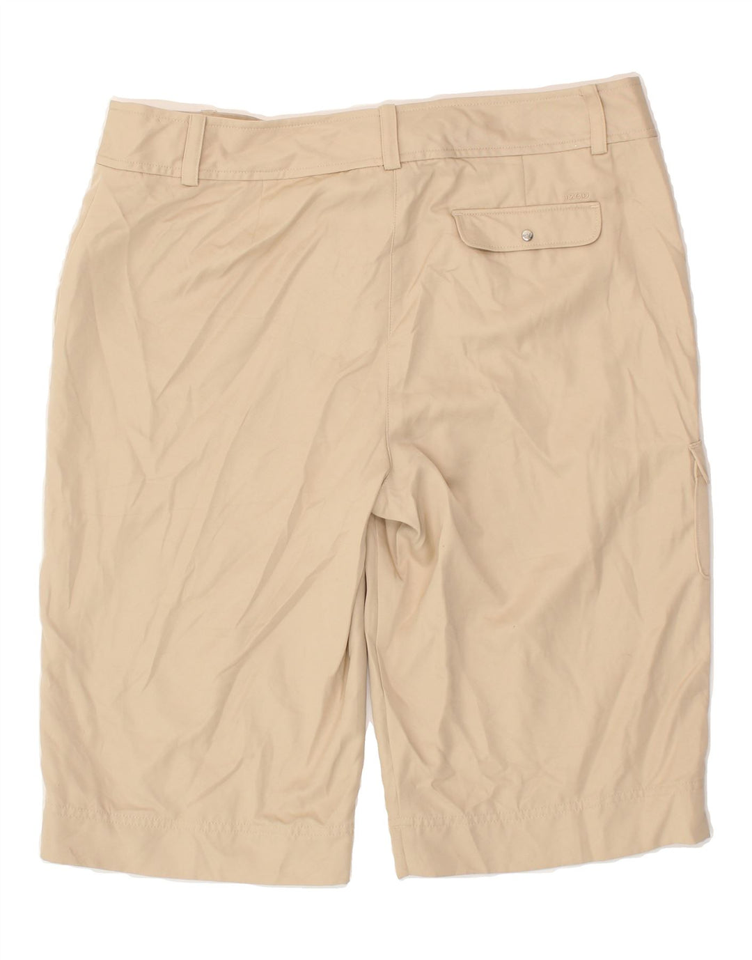 IZOD Womens Stretch Cargo Shorts US 14 XL W32 Beige Polyester Vintage Izod and Second-Hand Izod from Messina Hembry 