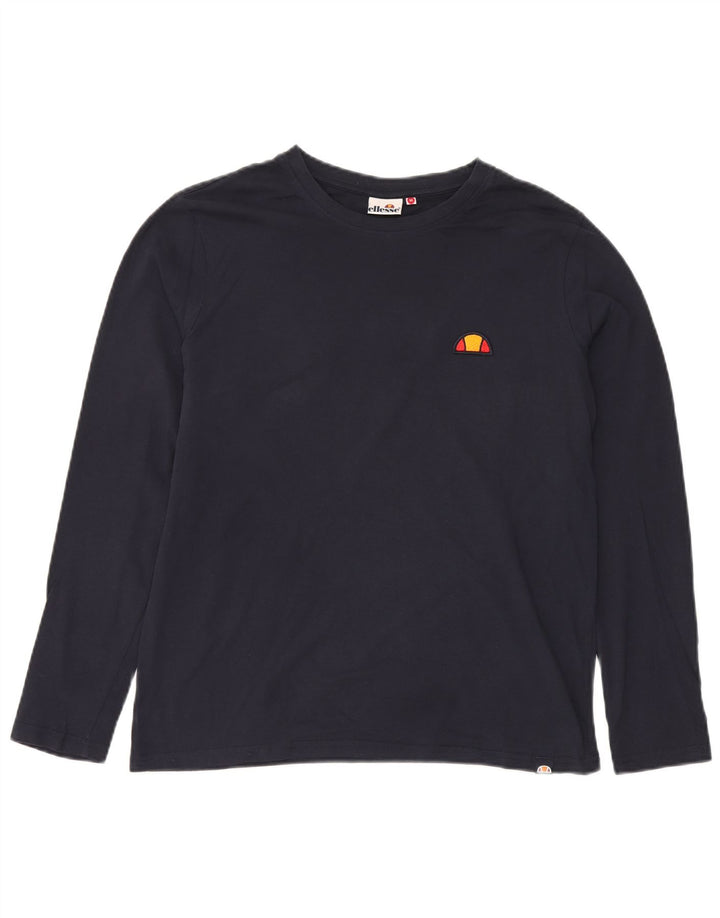 Ellesse Homme Top Manches Longues Bleu Marine Moyen Coton