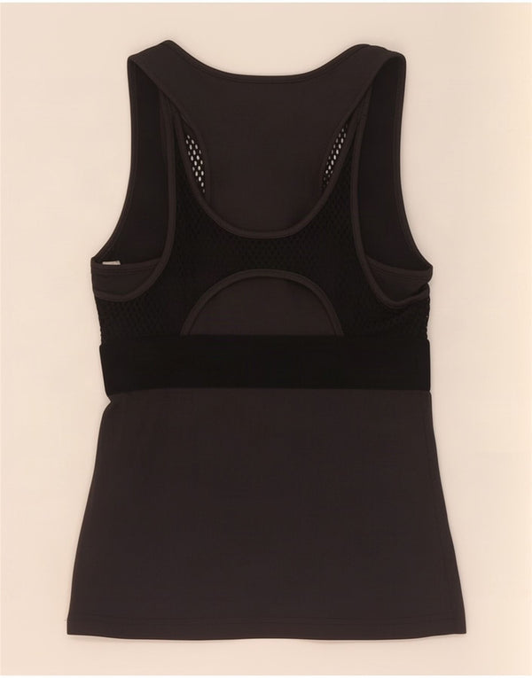 Adidas Femmes Climalite Débardeur UK 4/6 XS Noir Polyester