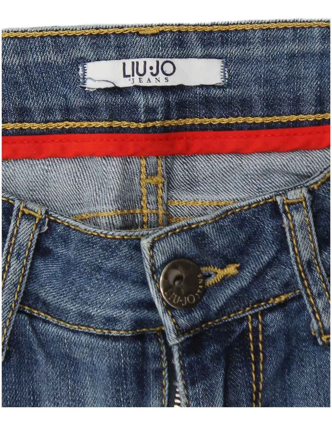 LIU JO Jean skinny effet vieilli pour femme W26 L30 Bleu