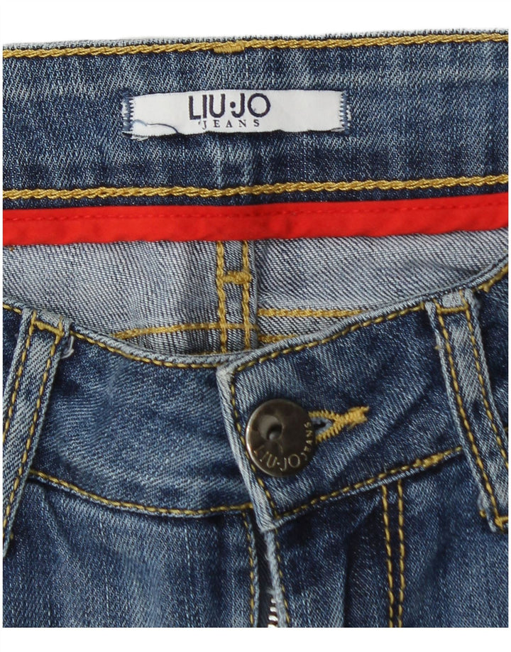 LIU JO Jean skinny effet vieilli pour femme W26 L30 Bleu