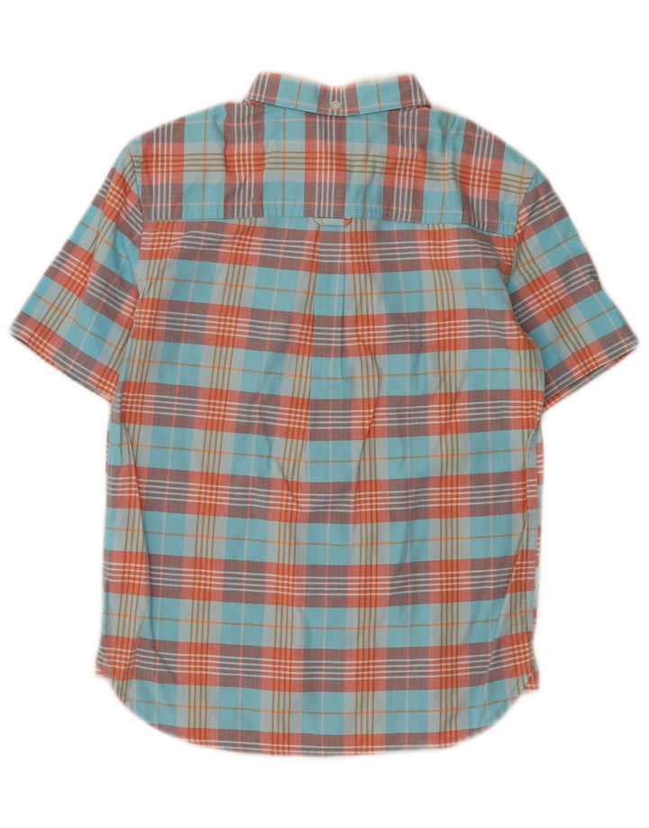 Lyle & Scott Chemise à Manches Courtes Garçon 12-13 ans Coton à Carreaux Multicolore