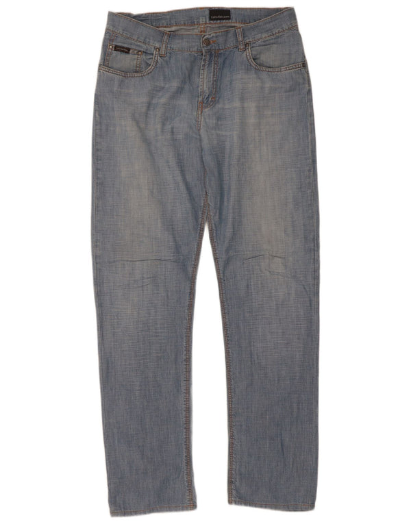 Calvin Klein Jean droit homme W33 L33 bleu coton