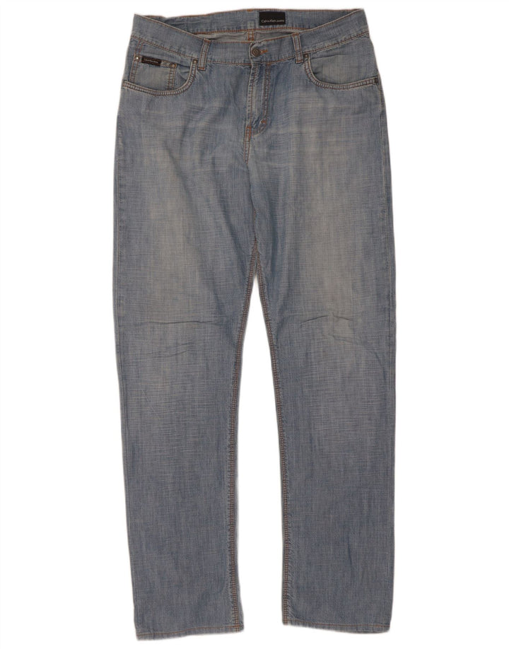 Calvin Klein Jean droit homme W33 L33 bleu coton