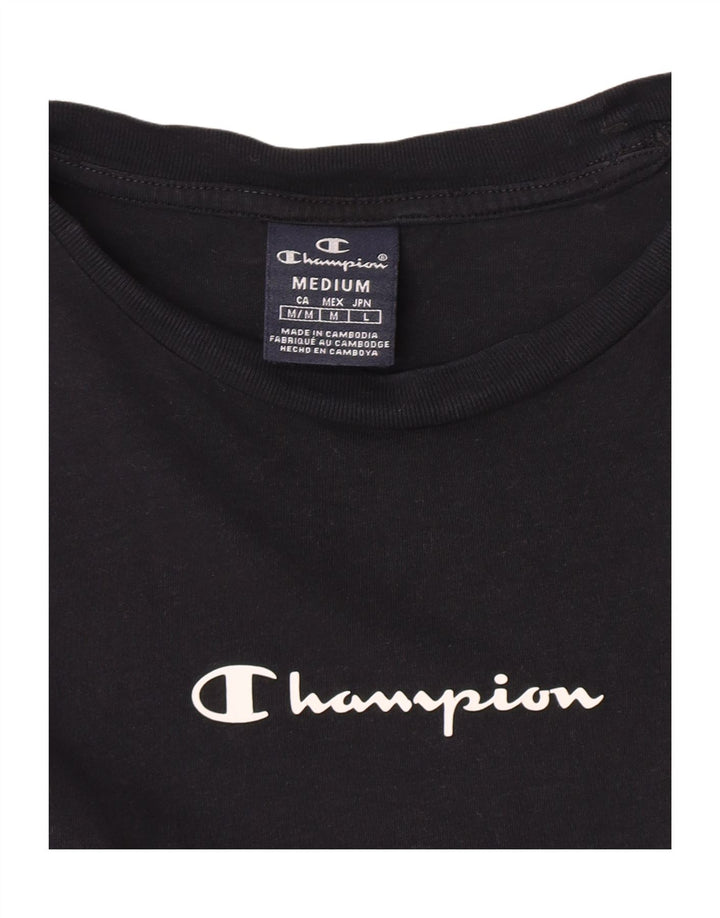 Champion T-Shirt Graphique Homme Noir Moyen Colourblock