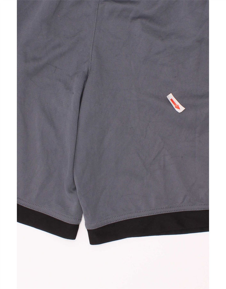 Adidas Short de Sport Garçon 10-11 Ans Bleu Moyen Colorblock Polyester