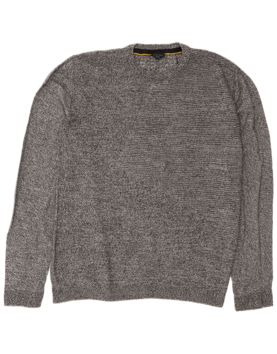 Jack & Jones Pull Col Rond Homme XL Gris Moucheté