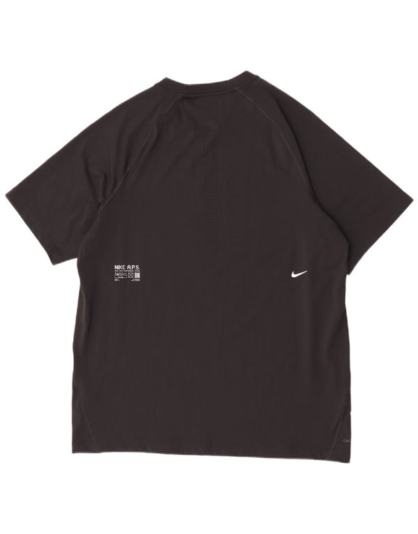Nike Hommes Dri Fit T-Shirt Haut Large Noir Polyester