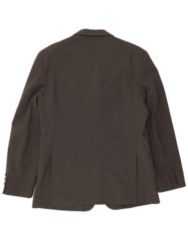 Sisley Veste Blazer 4 Boutons Homme IT 50 Large Gris Polyester