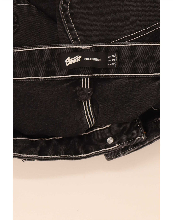 Pull & Bear Short Cargo STWD Homme EU 36 Petit W29 Coton Noir