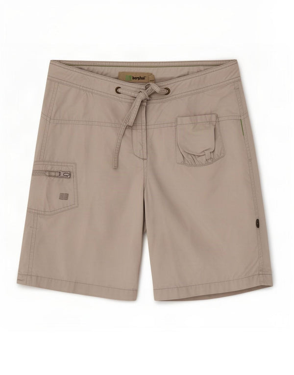 Berghaus Short Cargo Femme UK 8 Small W28 Gris Coton