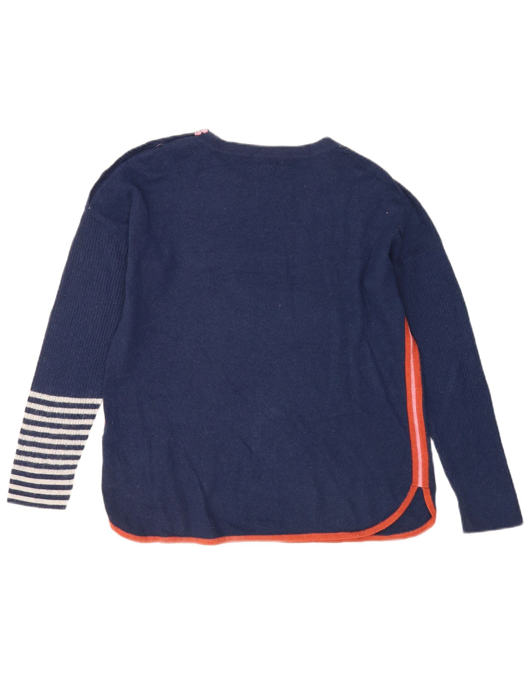 White Stuff Pull à col bateau pour femme UK 10 Small Bleu marine