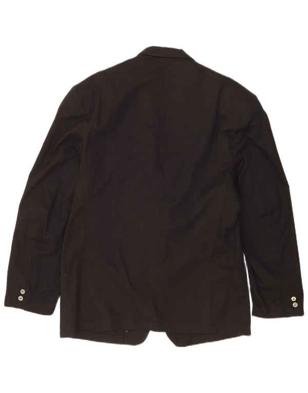 Mash Veste Blazer 2 Boutons Homme UK 40 Grand Coton Noir