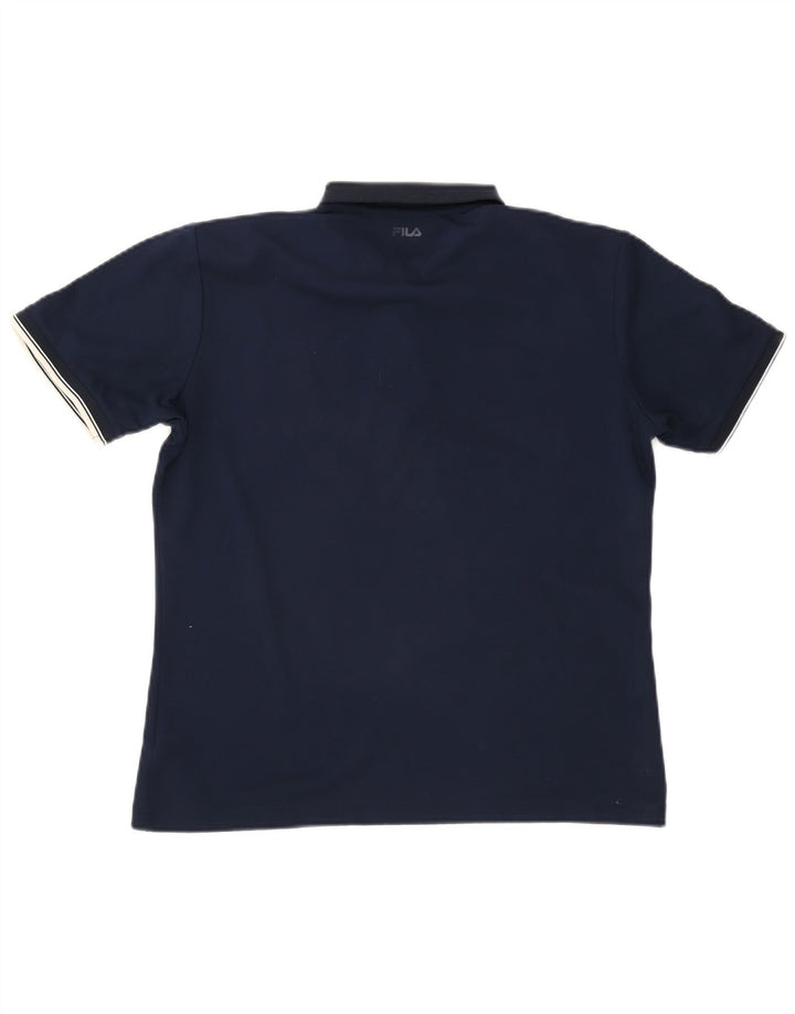 Fila Polo Homme Bleu Marine Moyen Polyester