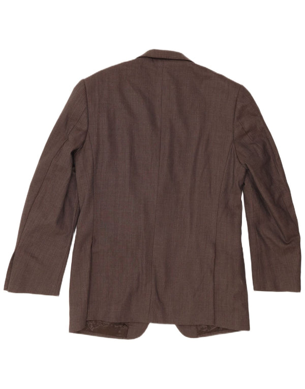 Marks & Spencer Veste blazer à 2 boutons pour homme UK 40 Laine mouchetée marron moyen