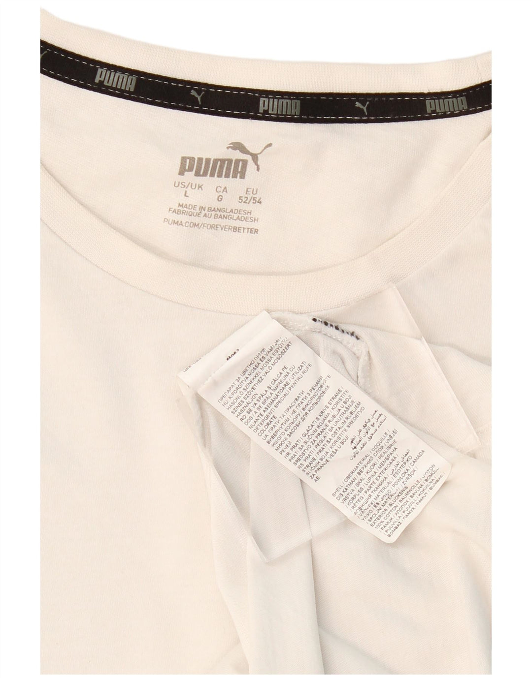 PUMA T-Shirt Homme Grand Blanc Coton