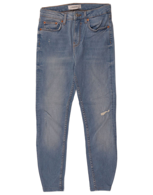 Zara Jean skinny effet vieilli pour femme EU 36 XS W26 L24 Bleu
