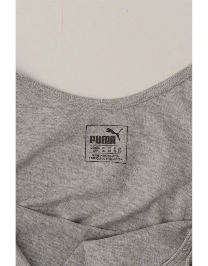Puma Débardeur graphique pour femme UK 10 Small Gris moucheté