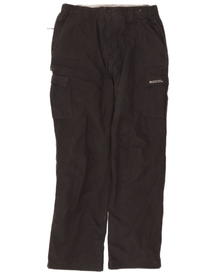 Mountain Warehouse Pantalon Cargo Droit Homme W36 L32 Gris Polyester