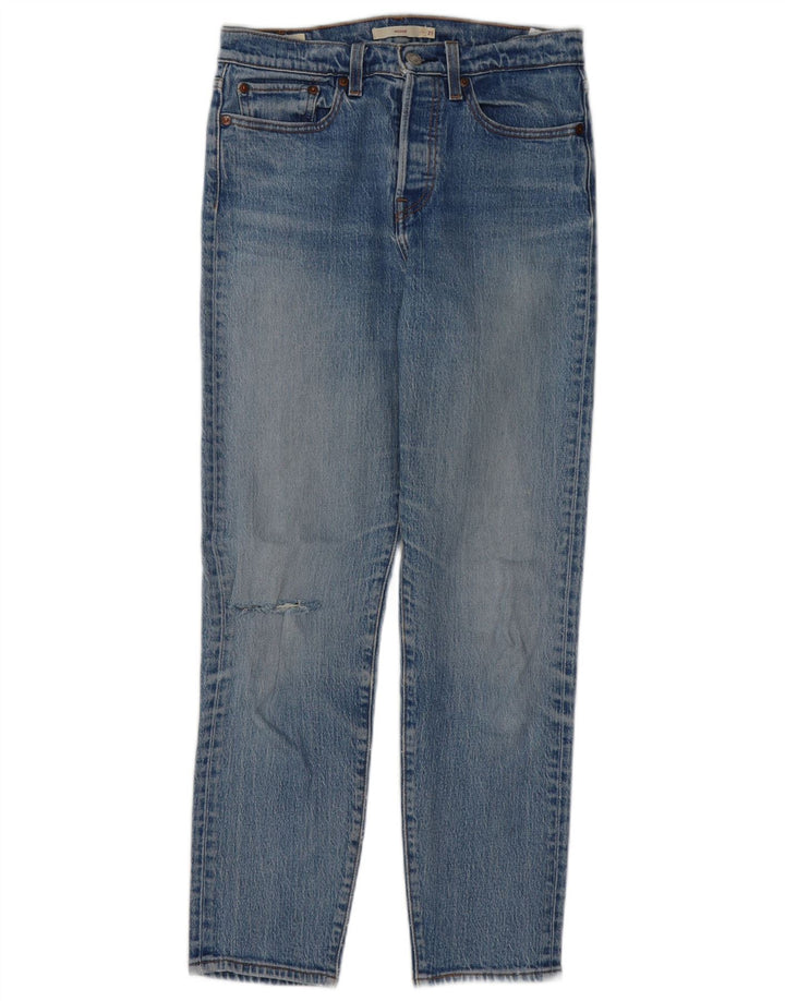 LEVI'S Womens Wedgie Jeans W27 L27 Blue Cotton