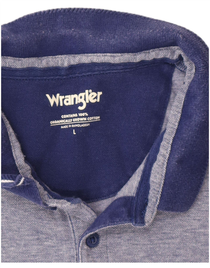 Wrangler Polo Homme Grand Bleu Marine Coton