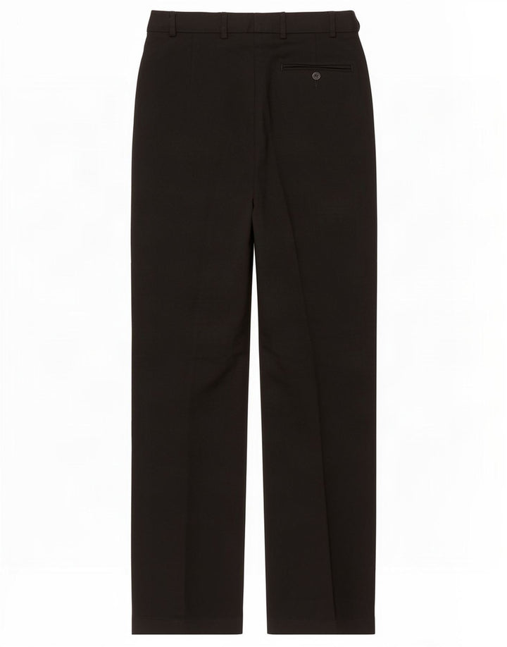 Marks & Spencer Pantalon de costume droit pour homme W30 L33 Noir Polyester