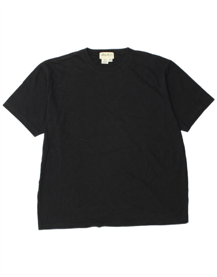 EDDIE BAUER T-Shirt Homme Top XL Noir Coton