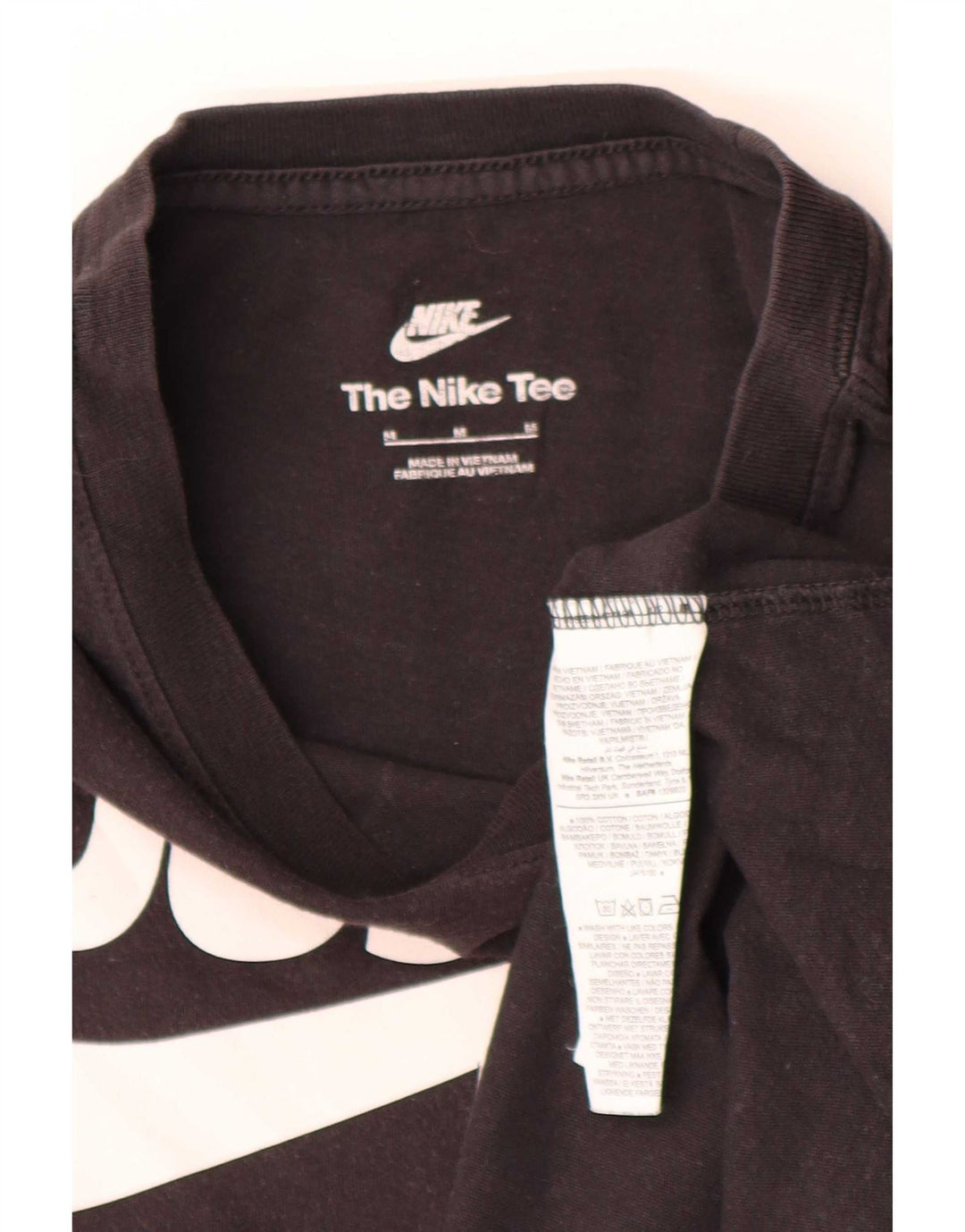 Nike T-shirt graphique pour homme en coton noir moyen
