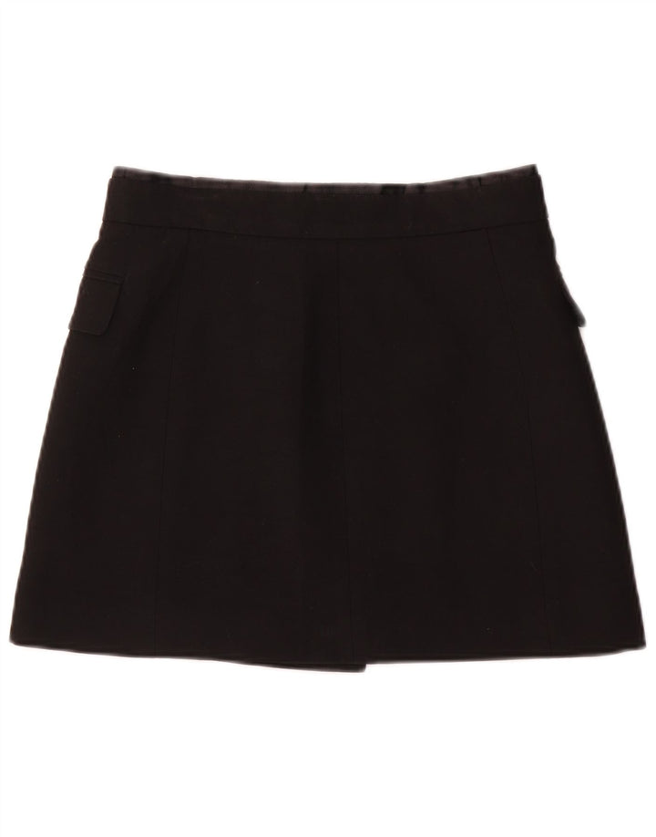 Zara Femme Wrap Mini Jupe Petit W26 Noir