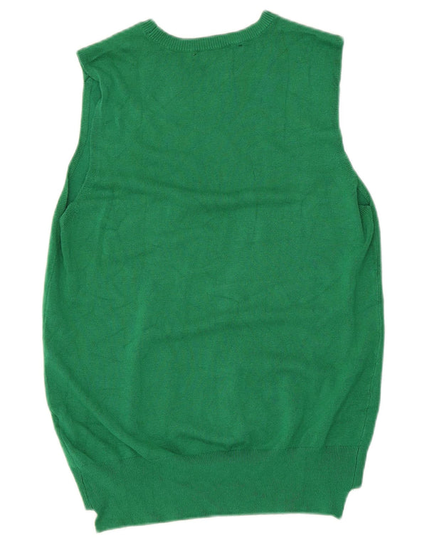 Zara Femme Débardeur UK 12 Vert Moyen Viscose