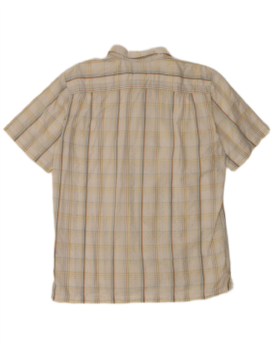 Columbia Chemise à manches courtes pour homme en coton à carreaux blancs