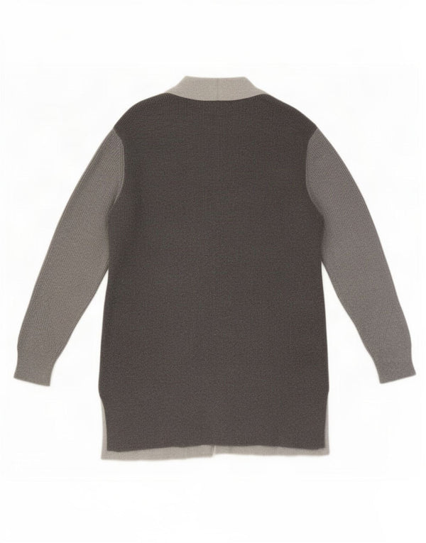 Marks & Spencer Pull cardigan long pour femme UK 14 Large Gris