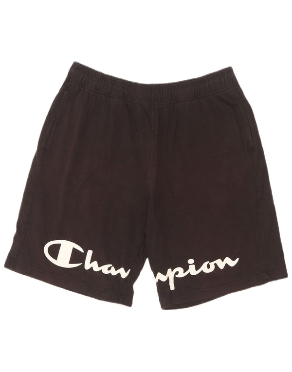 Champion Mens Graphic Sport Shorts Medium Black Cotton
