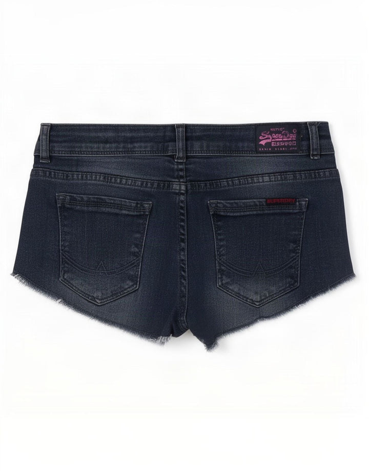 Superdry Pantalon Chaud En Denim Femme Moyen W28 Bleu