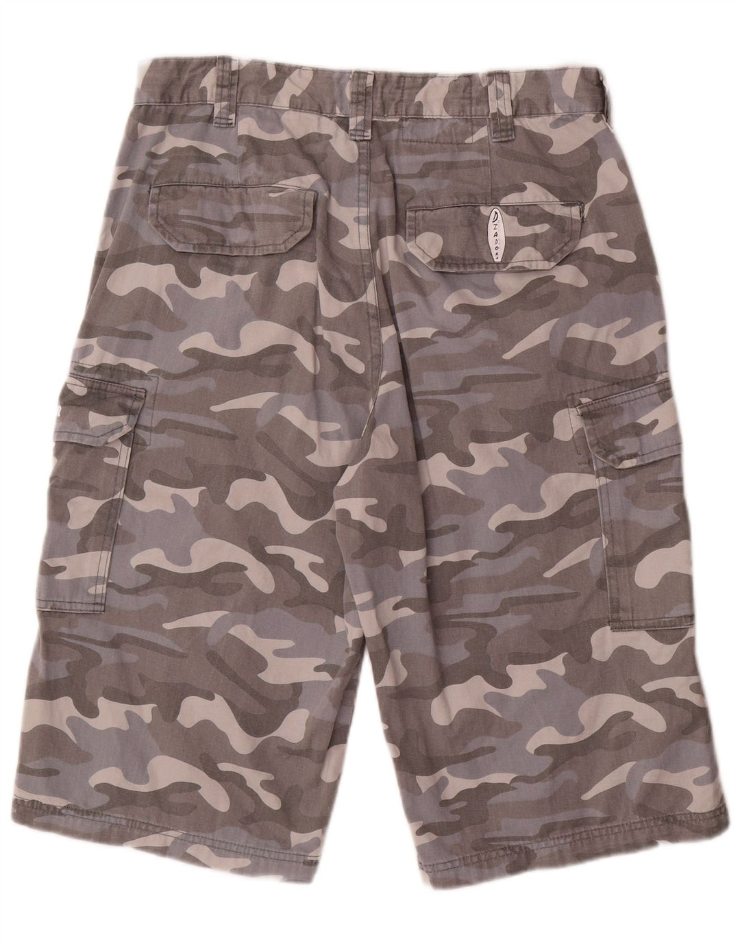 Diadora Short Cargo W34 Large Gris Camouflage Coton Homme
