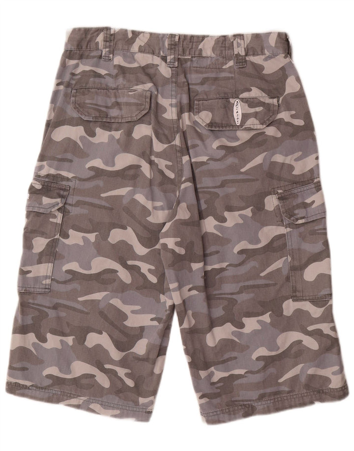 Diadora Short Cargo W34 Large Gris Camouflage Coton Homme