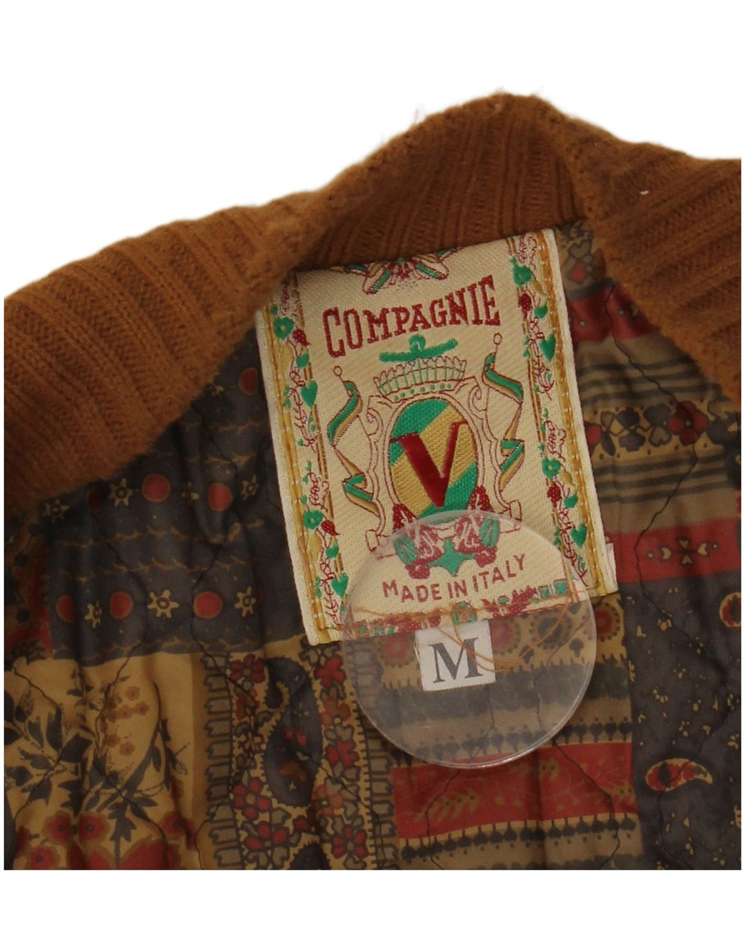 COMPAGNIE Veste bomber en daim coupe ample pour homme UK 38 Marron moyen Fair Isle