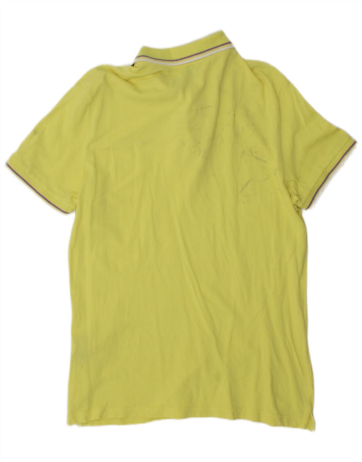 Diadora Polo Homme Large Jaune Coton