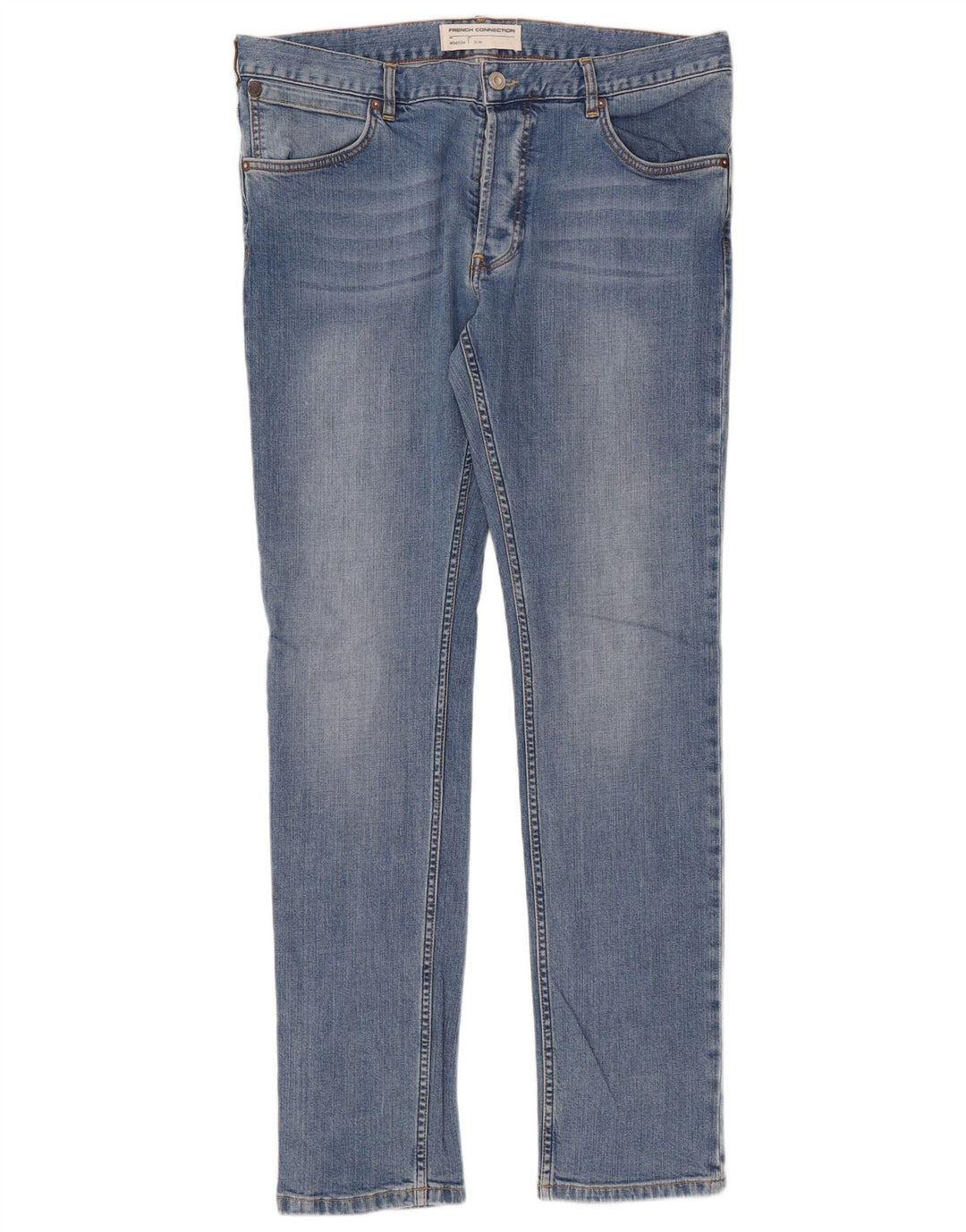 FRENCH CONNECTION Jean Slim Homme W34 L34 Bleu Coton