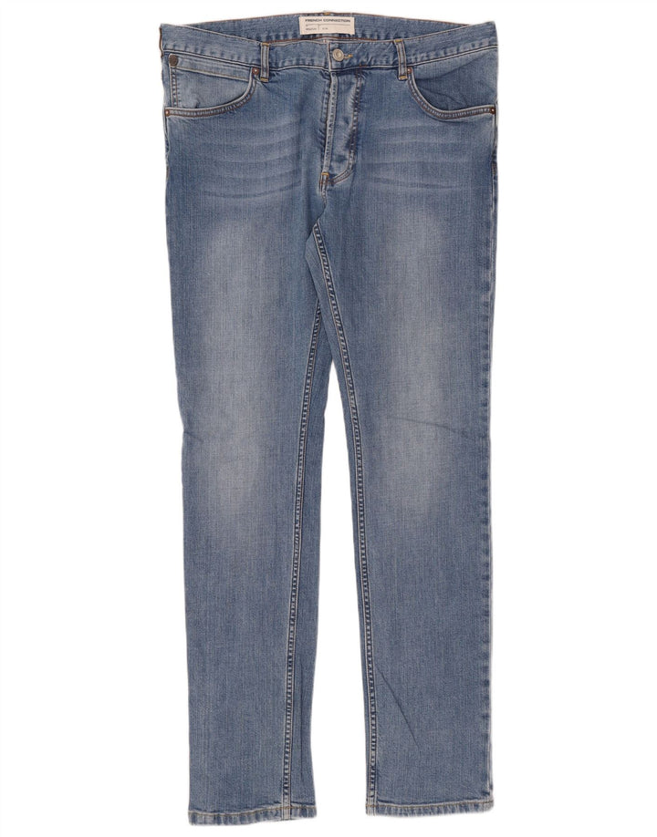 FRENCH CONNECTION Jean Slim Homme W34 L34 Bleu Coton