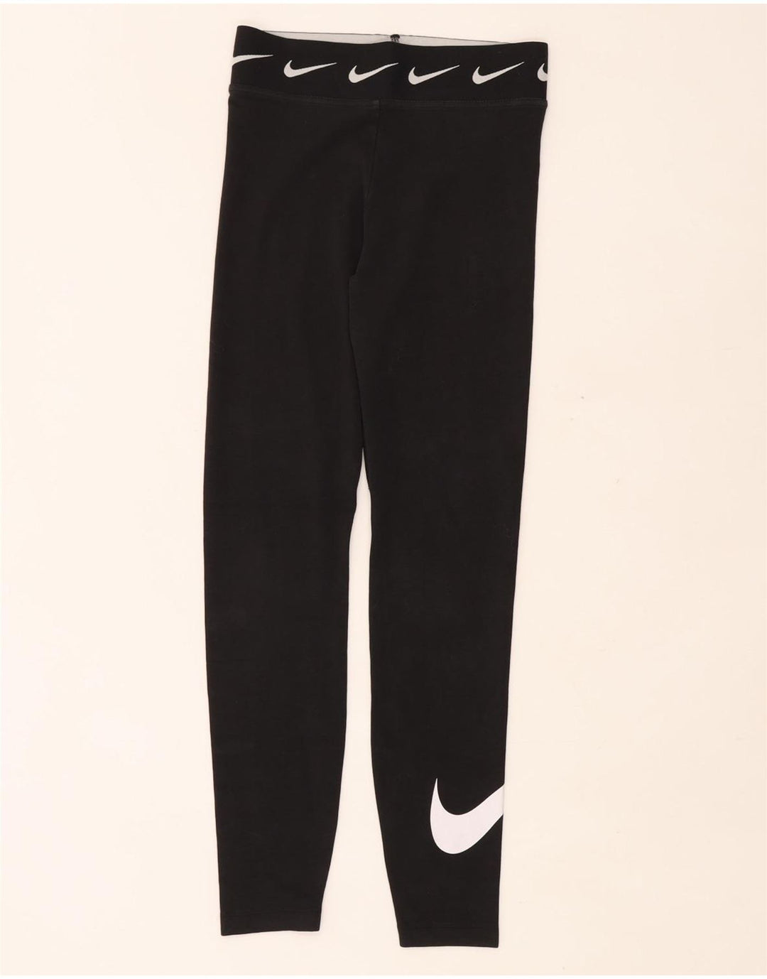 NIKE Leggings graphiques pour femmes UK 8 Small Noir