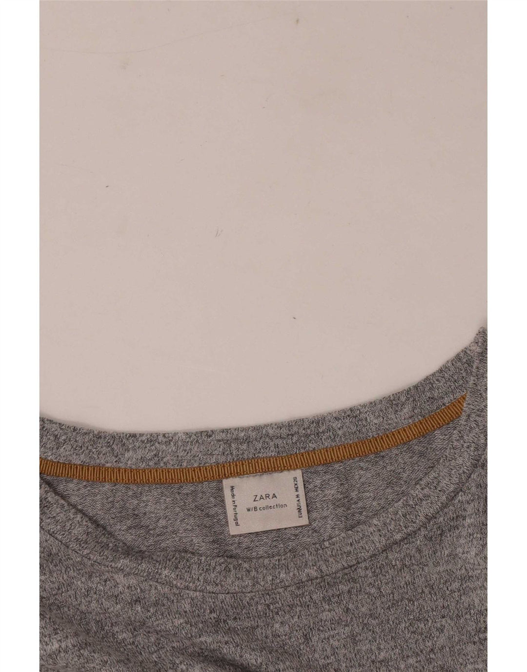 Zara Femme Chemisier Asymétrique Top UK 14 Gris Moyen