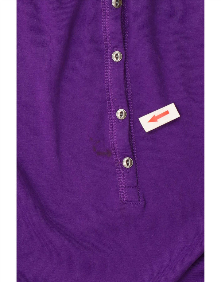 Chaps Haut à manches longues pour femme UK 18 XL Violet à carreaux en coton