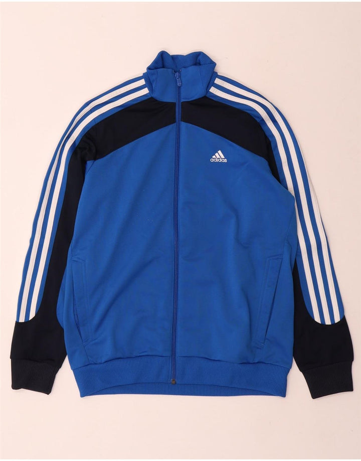 ADIDAS Veste de survêtement graphique pour garçon 13-14 ans Bleu Colourblock