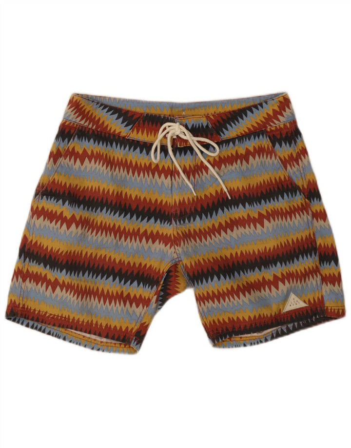 Short de bain homme vintage moyen rayé multicolore