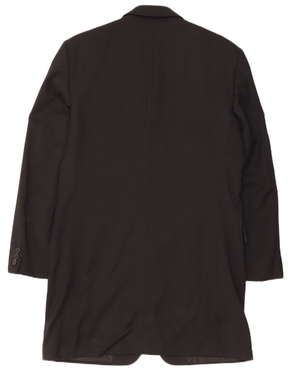 VERSUS VERSACE Veste blazer longue pour homme IT 50 Large laine vierge noire