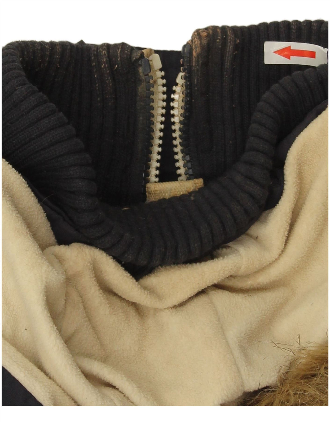 Superdry Veste coupe-vent bomber pour femme UK 14 Bleu marine moyen