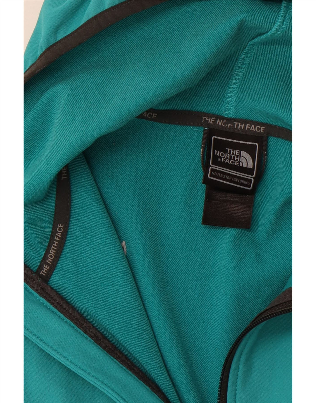 THE NORTH FACE Veste de survêtement à capuche pour femme UK 12 Turquoise moyen