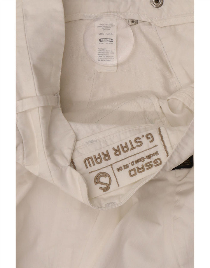 G-Star Femme Mini-jupe en jean W27 Coton blanc moyen